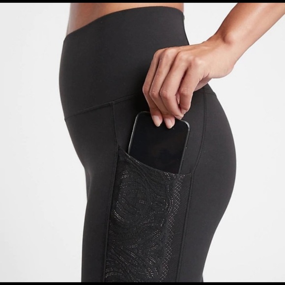 Athleta Salutation Stash Lace leggings tights! XXS - Picture 2 of 6